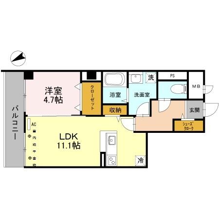 パラストＫＳ（205） 間取り図画像