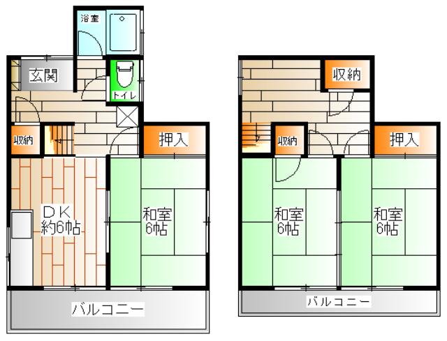檜川町３丁目戸建（1） 間取り図画像