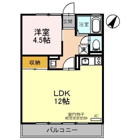 ミリアハイム　Ⅱ（201） 間取り図画像
