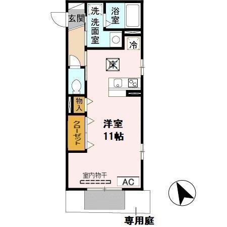 石がけ五番館（105） 間取り図画像