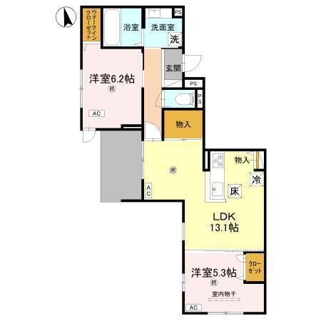 NIGAWA RESIDENCEⅡ（106） 間取り図画像