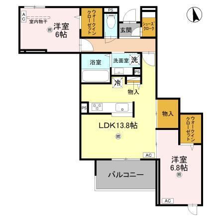 NIGAWA RESIDENCEⅡ（203） 間取り図画像