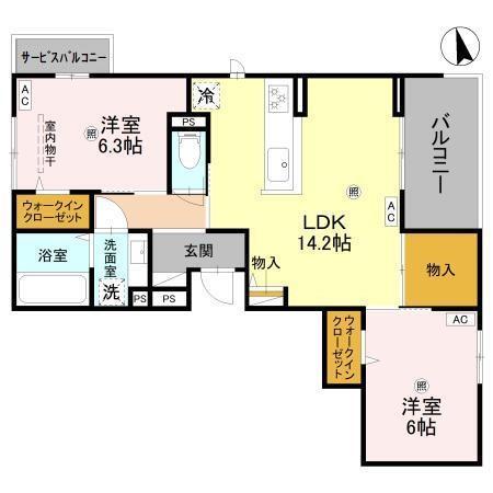 NIGAWA RESIDENCEⅡ（301） 間取り図画像