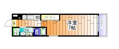 リアコートJR須磨鷹取（101） 間取り図画像
