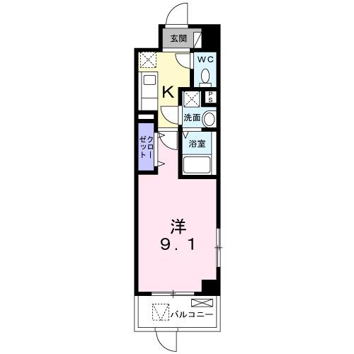 クレール（101） 間取り図画像