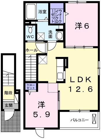グラン　フィオーレＣ（204） 間取り図画像