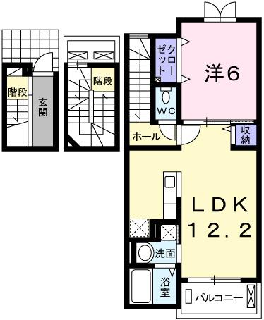 エスペランサⅢ（301） 間取り図画像