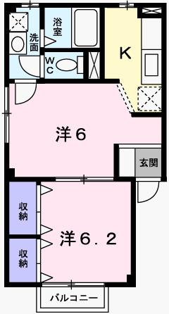 エルムＡ（101） 間取り図画像