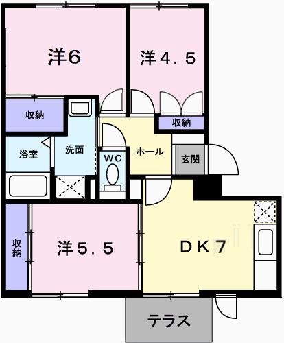 ヒューマンプレイス（106） 間取り図画像