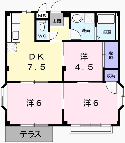 エルダー佐々木２（101） 間取り図画像