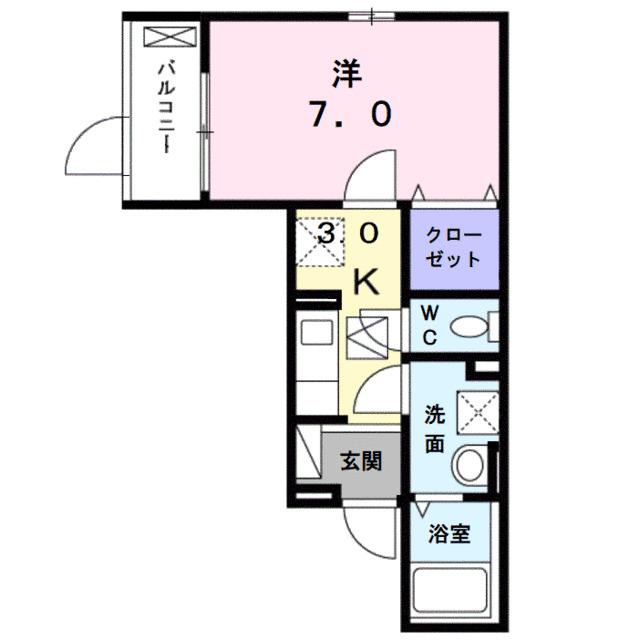 ハイツ　ユベーレン（101） 間取り図画像