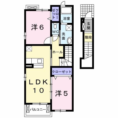 ワイズハウス（205） 間取り図画像