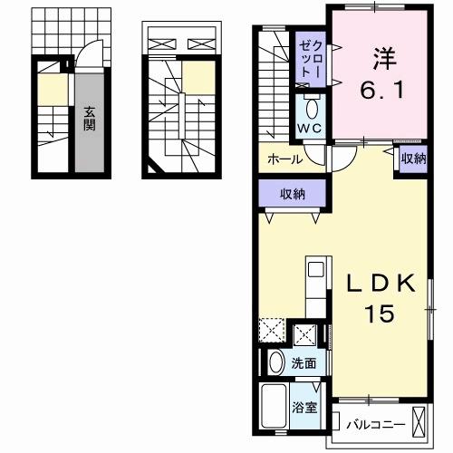 サンヒルズ・ラフォーレⅡ（301） 間取り図画像