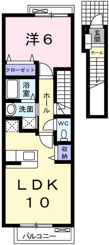 マーカスＡ（203） 間取り図画像