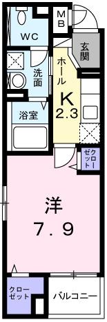 Ａｍｅｎｉｔｙ　Ｗｅｓｔ（504） 間取り図画像