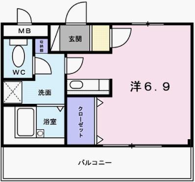 フラッツネオシティー（203） 間取り図画像