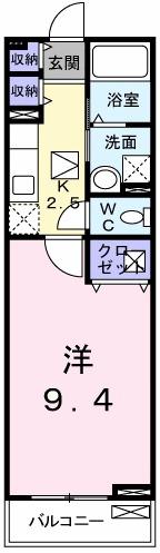プラシード三宅（104） 間取り図画像