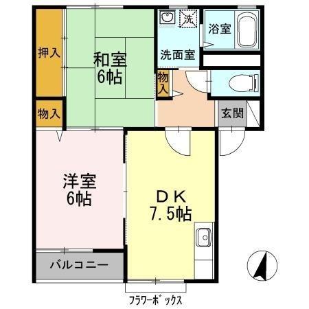 センターフィールド宝塚Ⅰ（201） 間取り図画像