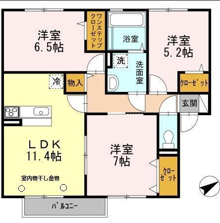 オーハマヴィラ（203） 間取り図画像