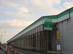 姫路バイパス市川インター：220m