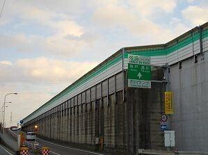 姫路バイパス市川インター：390m