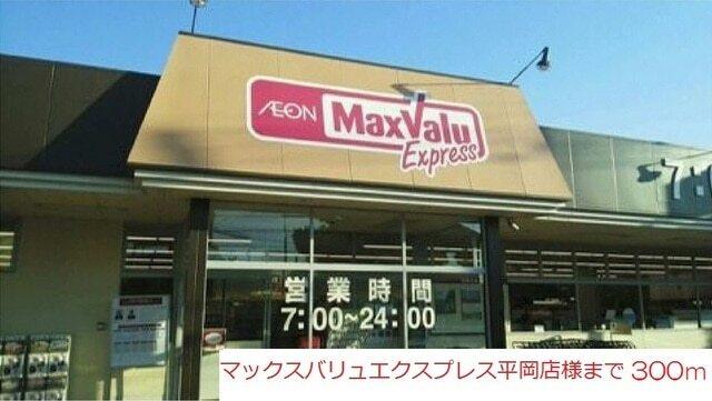 マックスバリュエクスプレス平岡：300m