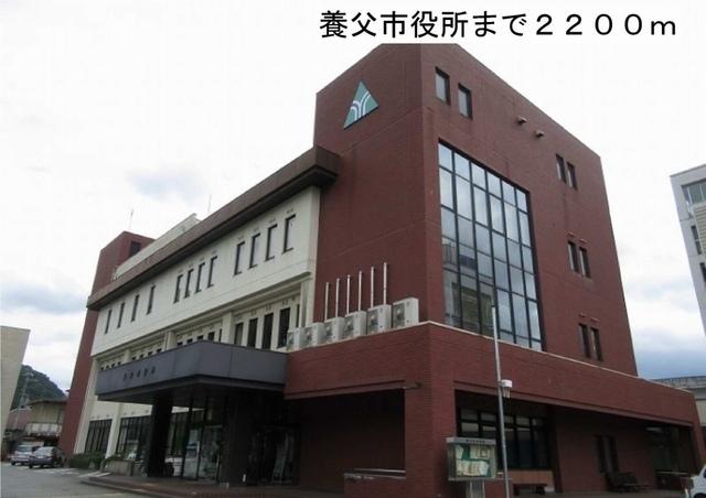 豊岡市役所：2200m
