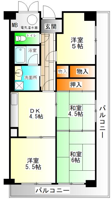 シャルム明石 間取り図画像