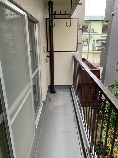 大阪市東住吉区矢田マンション バルコニー