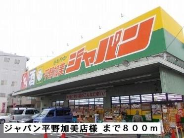 ジャパン平野加美店：800m