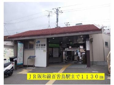 JR阪和線百舌鳥駅：1130m