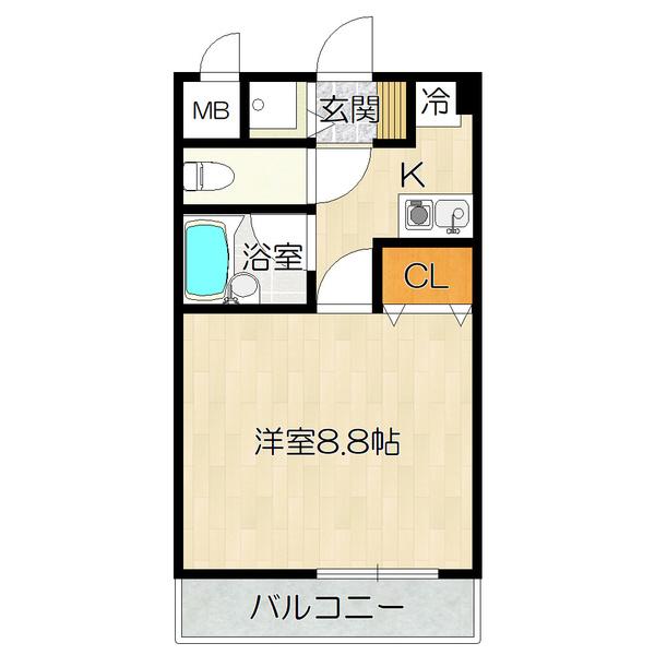 大阪市東成区東小橋マンション 間取り図画像