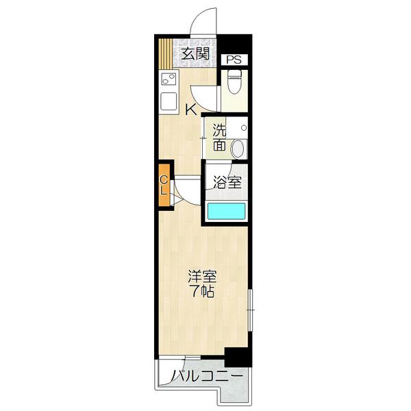 大阪市西区立売堀マンション 間取り図画像