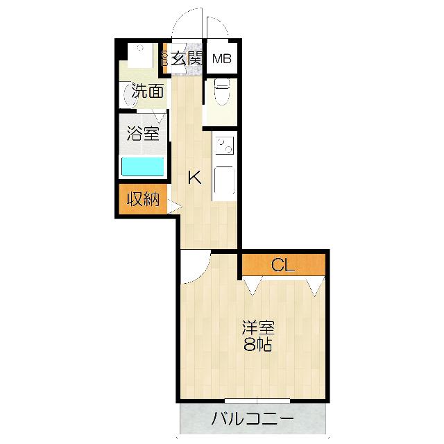 大阪市福島区吉野マンション 間取り図画像