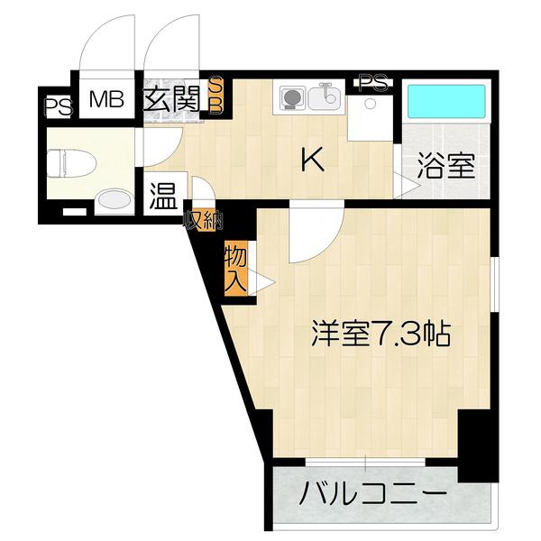 大阪市東住吉区杭全マンション 間取り図画像