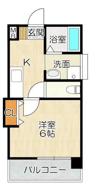 大阪市北区黒崎町マンション 間取り図画像