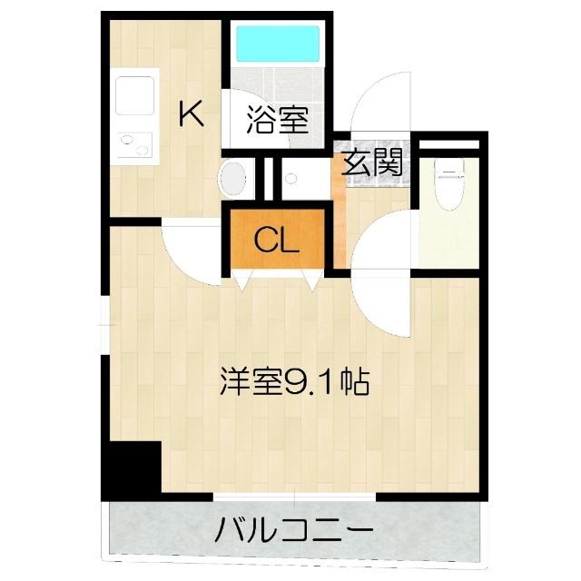 大阪市西区新町マンション 間取り図画像