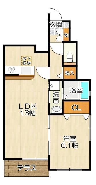 大阪市西淀川区御幣島アパート 間取り図画像