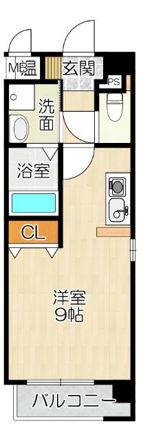 大阪市福島区玉川マンション 間取り図画像