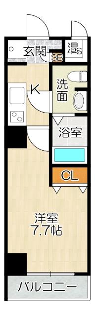 大阪市中央区玉造マンション 間取り図画像