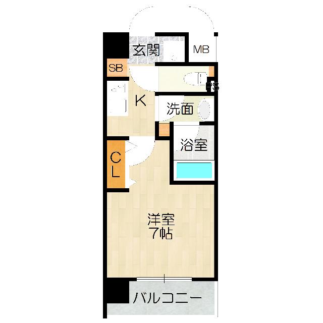 大阪市淀川区西中島マンション 間取り図画像