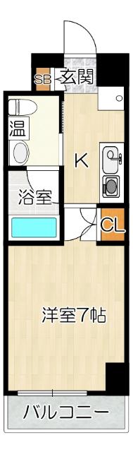 大阪市北区東天満マンション 間取り図画像