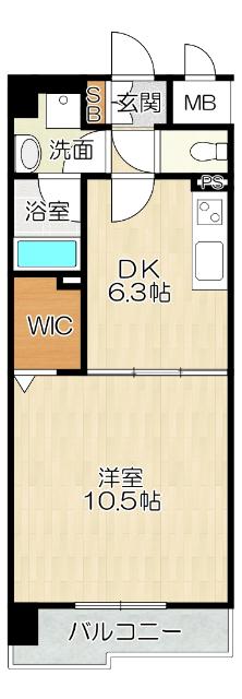 大阪市浪速区敷津東マンション 間取り図画像