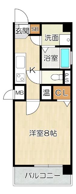 堺市北区長曽根町マンション 間取り図画像