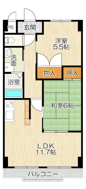 大阪市西区九条南マンション 間取り図画像