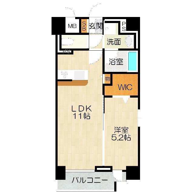 大阪市北区天神橋マンション 間取り図画像