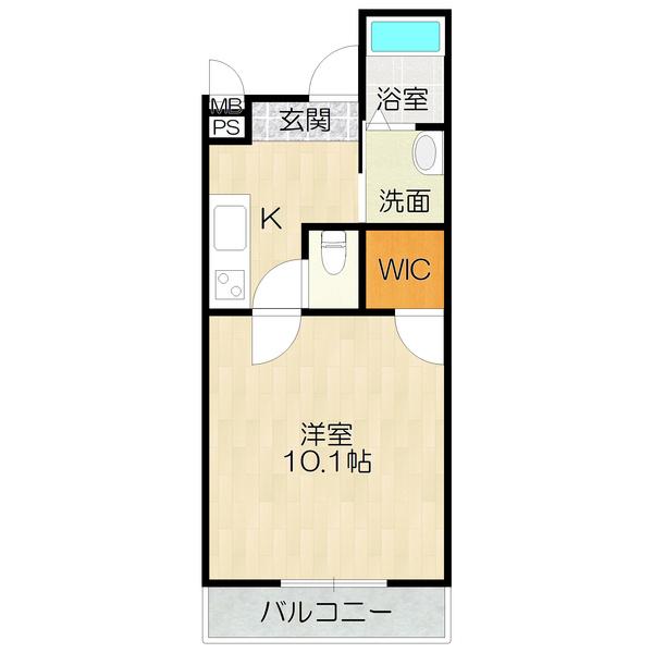 大阪市東住吉区北田辺アパート 間取り図画像
