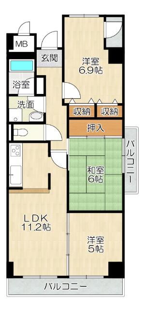  間取り図写真