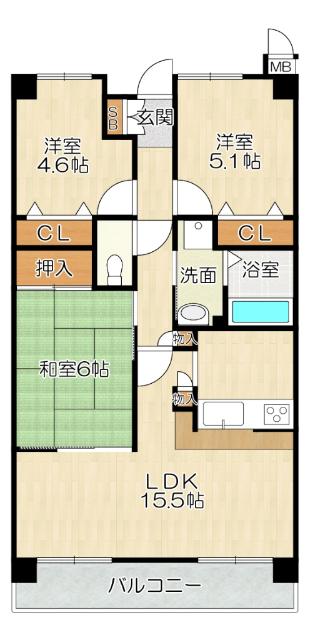  間取り図写真