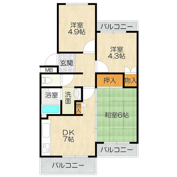  間取り図写真